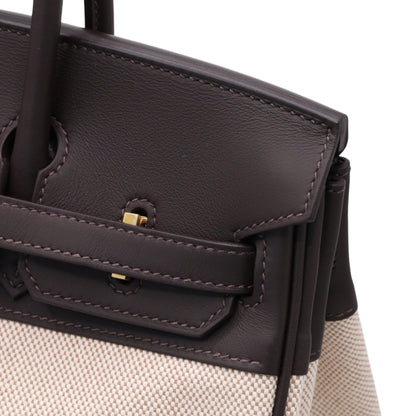 バーキン25　ヴォースイフト　トワルアッシュ　バイブルン　エクリュ　GP　K刻印