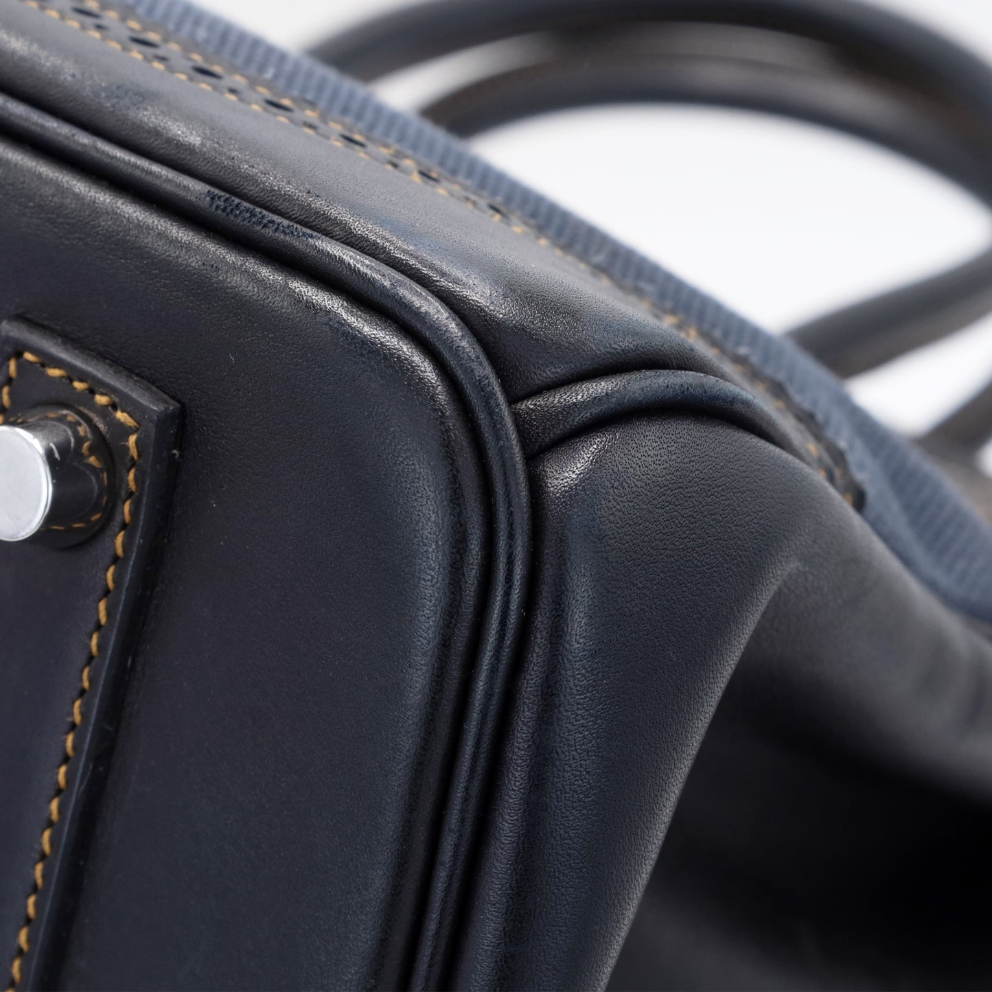 Birkin 35 Gillies Denim Fonce Blue Black SS □PStamp