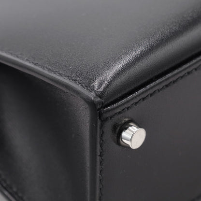 Mini Kelly 2 Box Calf Black SS K Stamp