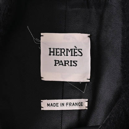 コート　アルパカ混　ラム　ブラック　34