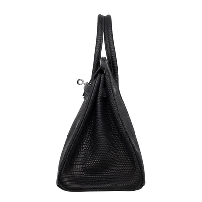 Birkin 25 Lizard Black SS □MStamp