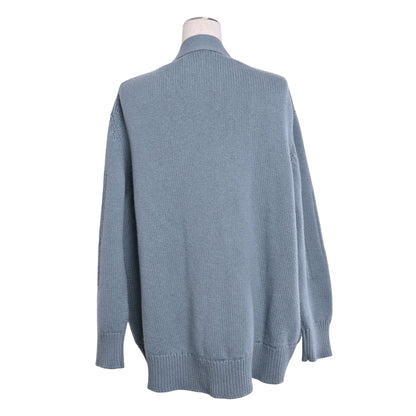 カーディガン　カシミヤ　ブルー　42