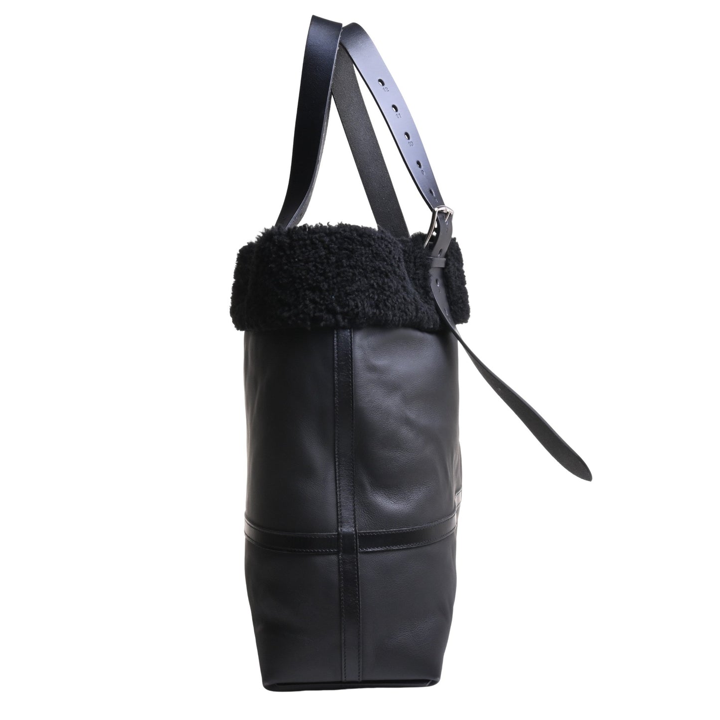 エトリヴィエール　ショッピングアビエイター　トリヨンクリストバル　ムートン　ブラック　SS　C刻印