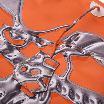 丝滑的城市PM银滴丝绸橙色白色SS□n刻