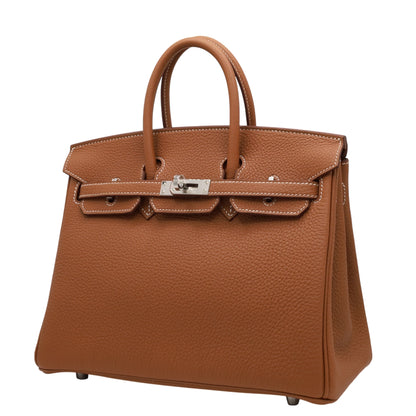 Birkin 25 Togo Gold SS KStamp