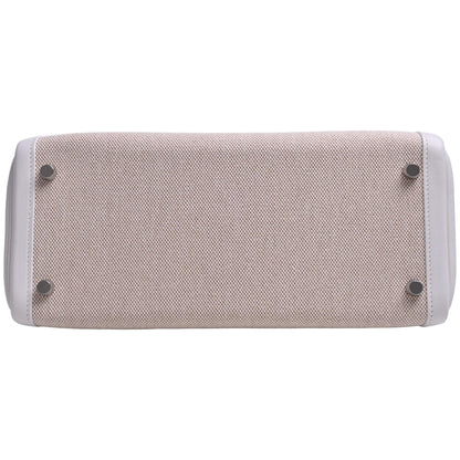 Kelly 28 Voor Swift Toile Ash White □K engraved