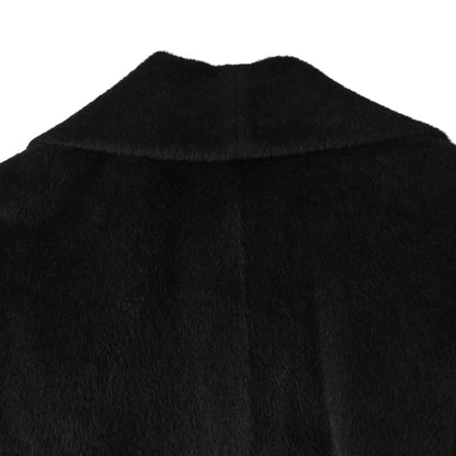 コート　アルパカ混　ラム　ブラック　34