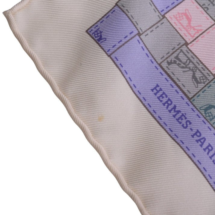 カレ90　BOLDUC AU CARRE　シルク　ホワイト