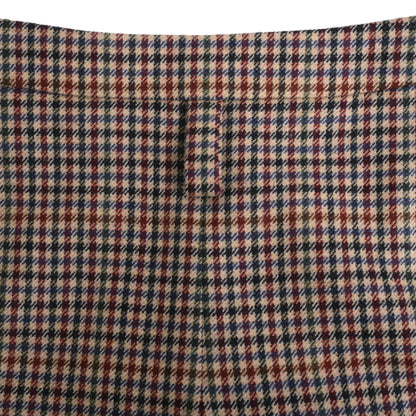 キュロット　ウール　チェック　ベージュ　36