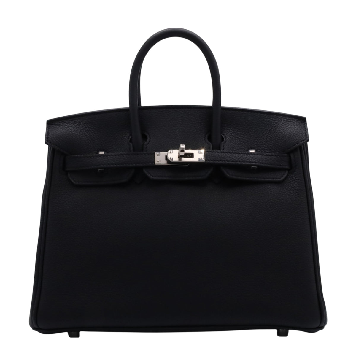 Birkin 25 Togo Black SS KStamp
