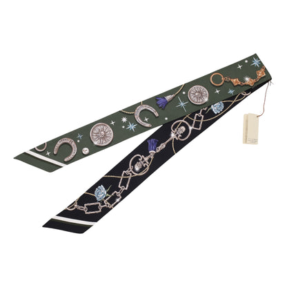 ツイリー　セ・ラ・フェット　シルク　ブラック　グリーン