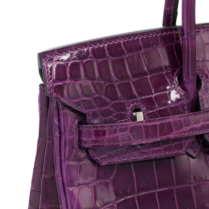 Birkin 25 尼罗紫水晶 SS XStamp