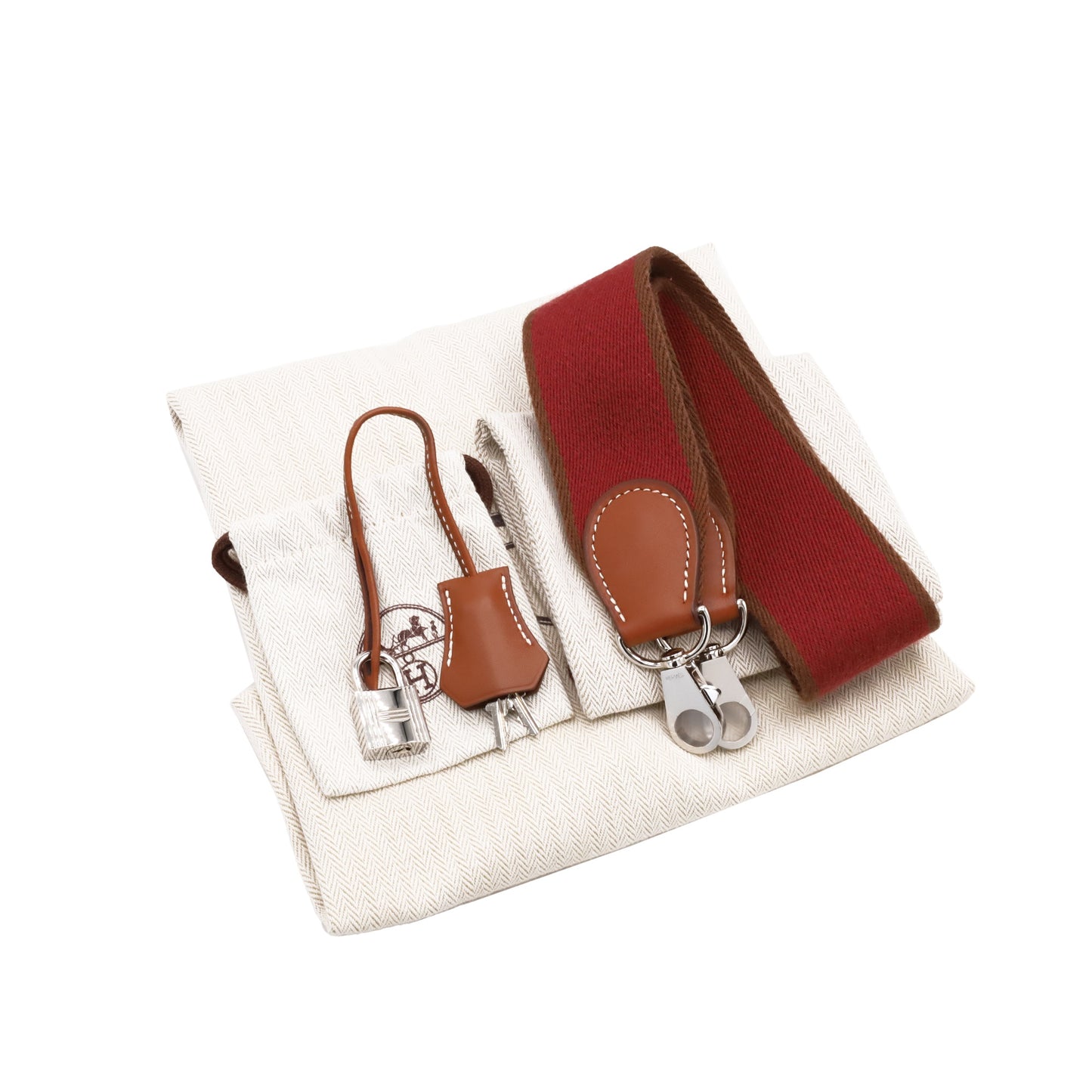 Kelly 28 Amazon Barenia Toile Couver Rouge Ash Fauve SS □NStamp