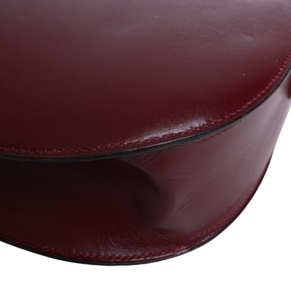 ヴィンテージショルダーバッグ　ボックスカーフ　ルージュアッシュ　GP　〇O刻印