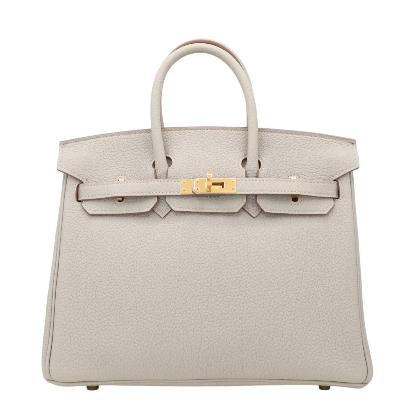 バーキン25　トゴ　パールグレー　GP　K刻印