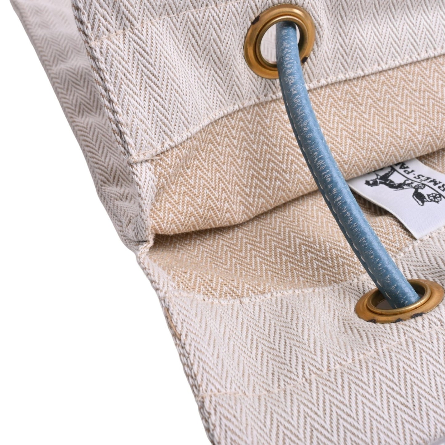 アリーヌGM　トワルシェブロン　アイボリー　ブルージーン