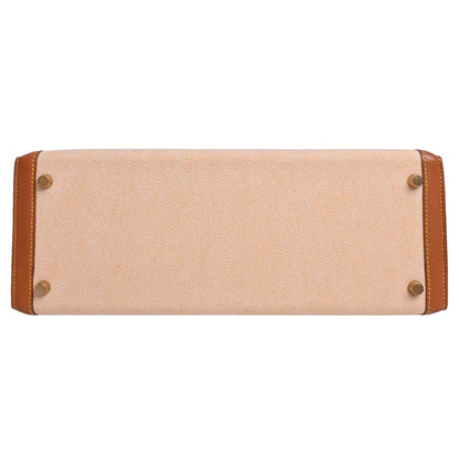 Kelly 32 Calf Toile Ash Gold GP 〇Z engraved