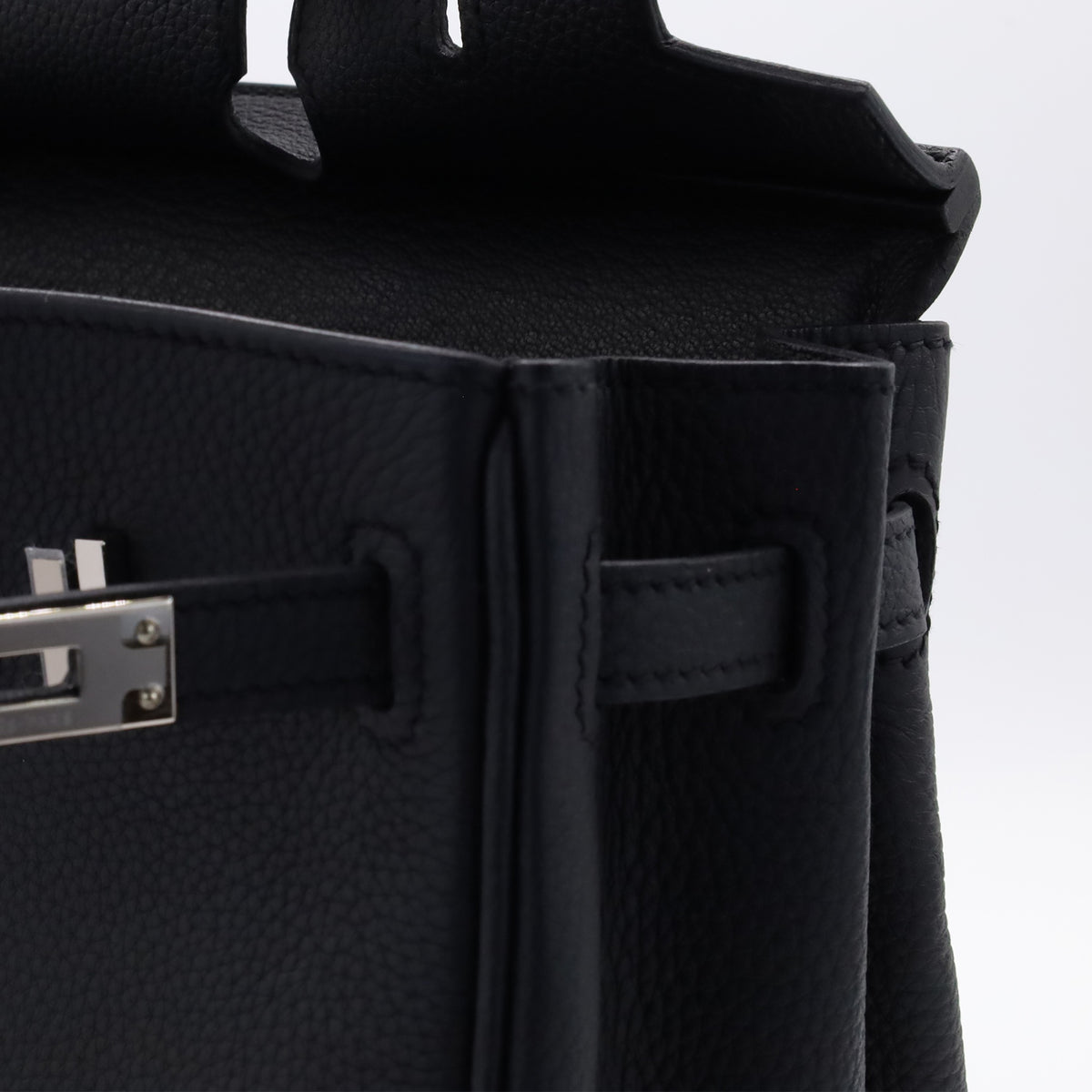 Birkin 25 Togo Black SS KStamp