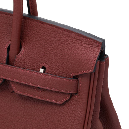 Birkin 25 Togo Rouge Ash SS K stamp