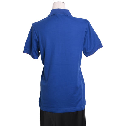 ポロシャツ　セリエボタン　コットン　ブルー　オレンジ　M