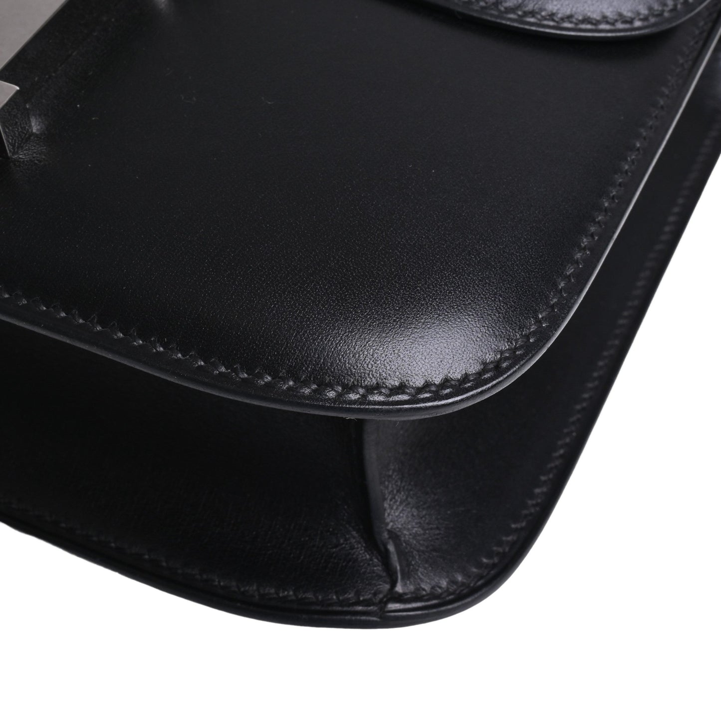 コンスタンス　ボックスカーフ　ブラック　SS　□E刻印