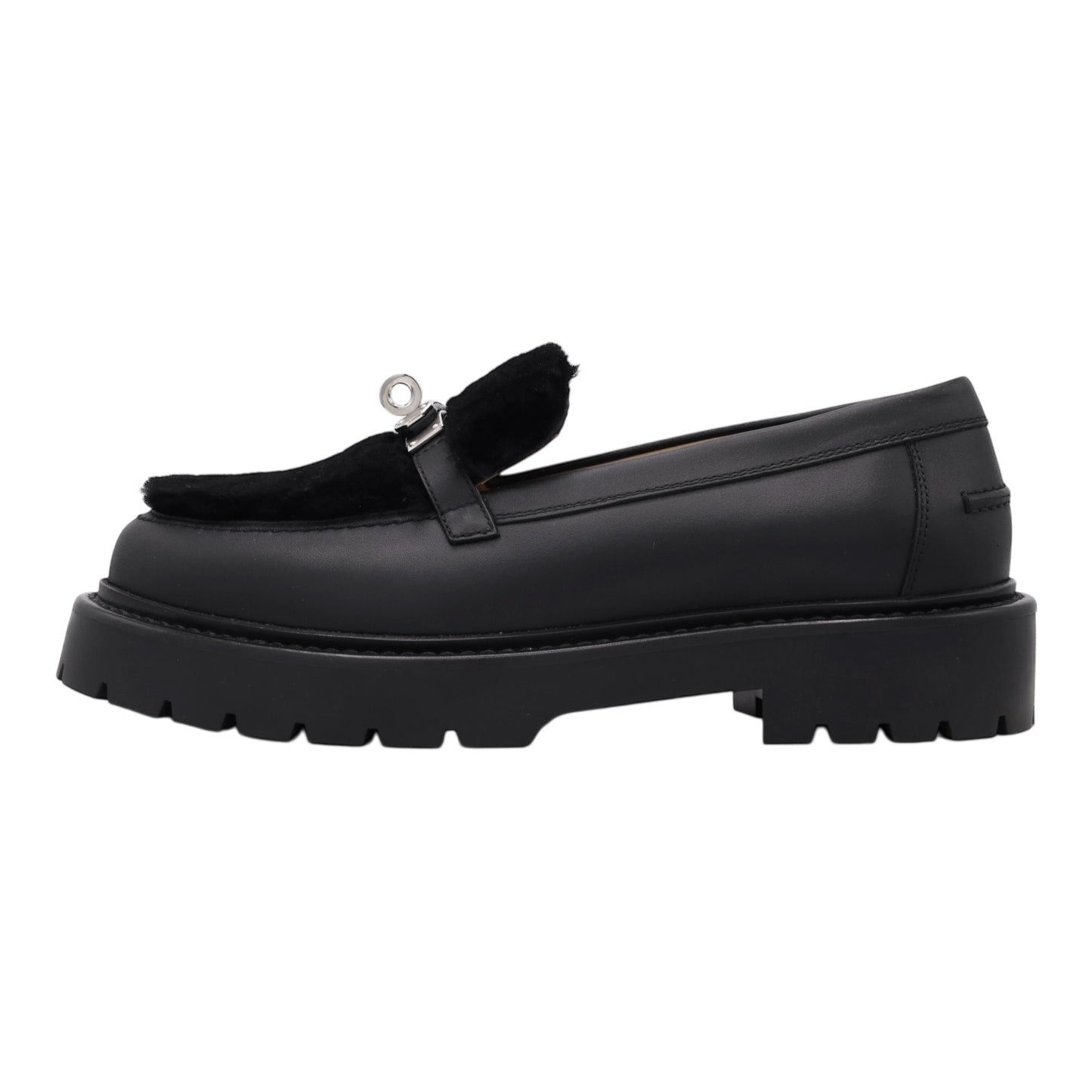 モカシン　アイコン　ブラック　37.5