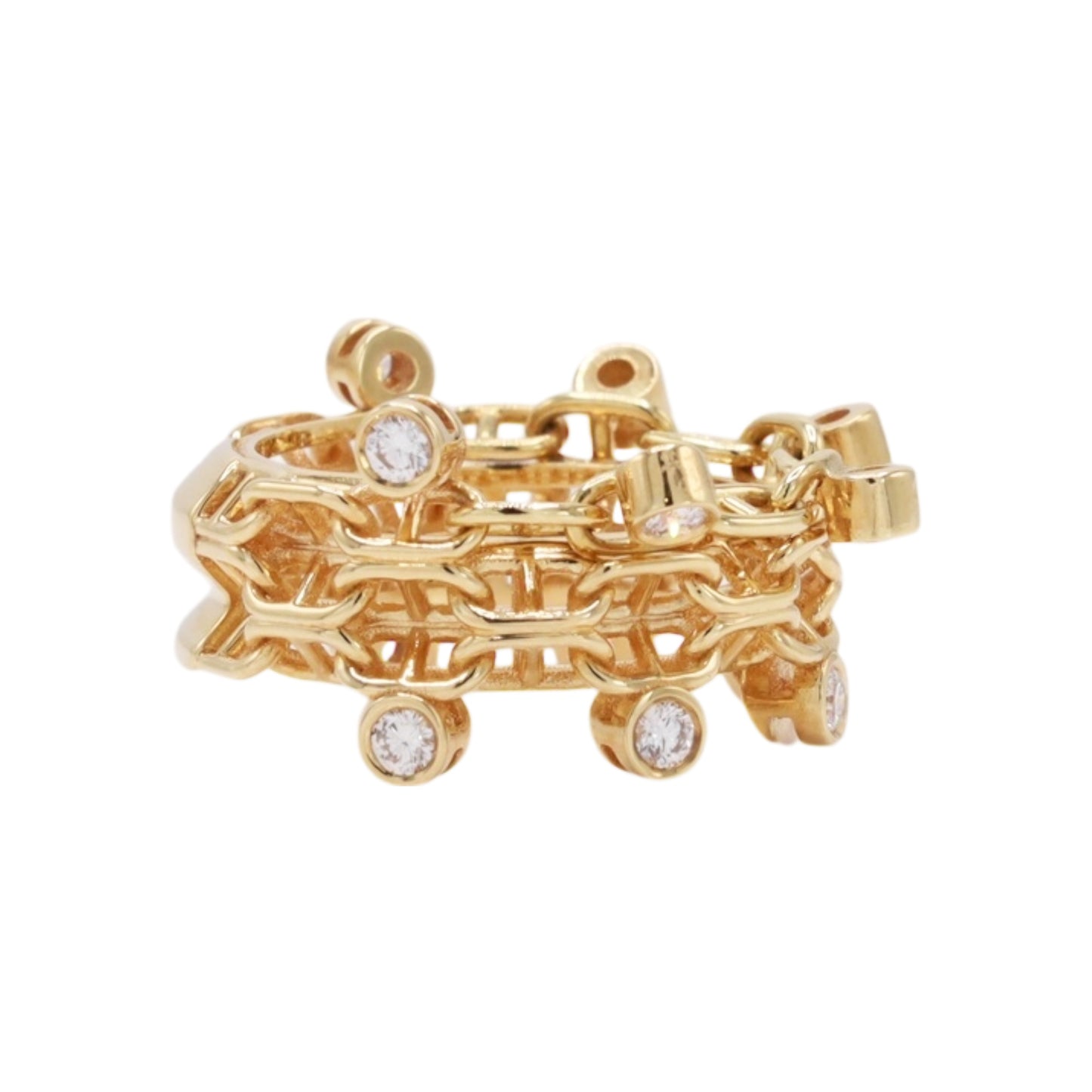 Chaine d'Ancre Calypso Diamond Ring YG 51