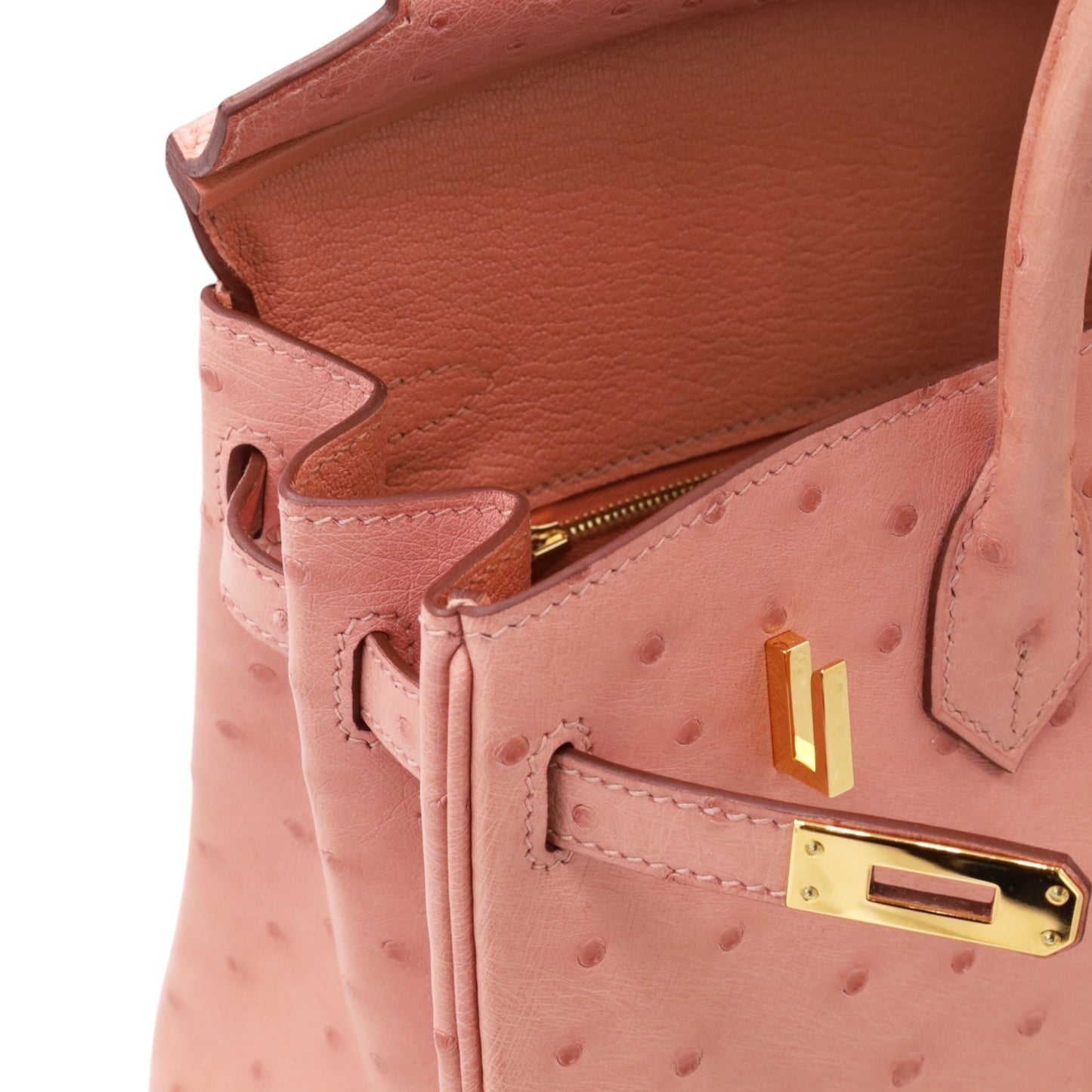 バーキン25　オーストリッチ　テリキュート　GP　B刻印