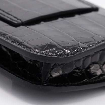 コンスタンススリム　アリゲーター　ブラック　SS　B刻印