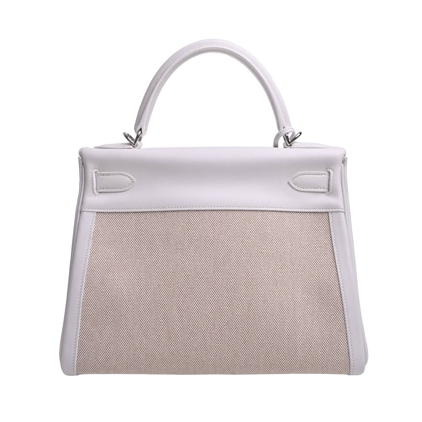 Kelly 28 Voor Swift Toile Ash White □K engraved