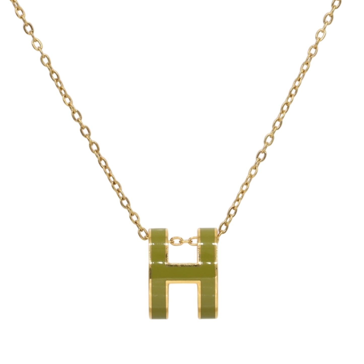 ポップアッシュ　ネックレス　グリーン　GP