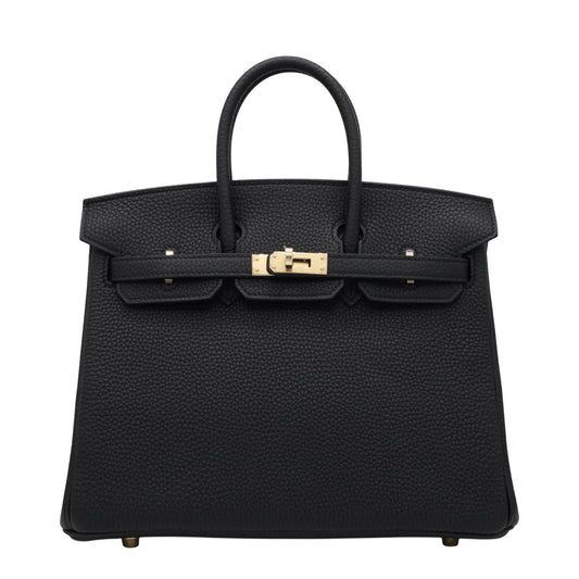 バーキン25　トゴ　ブラック　シャンパンゴールド　K刻印
