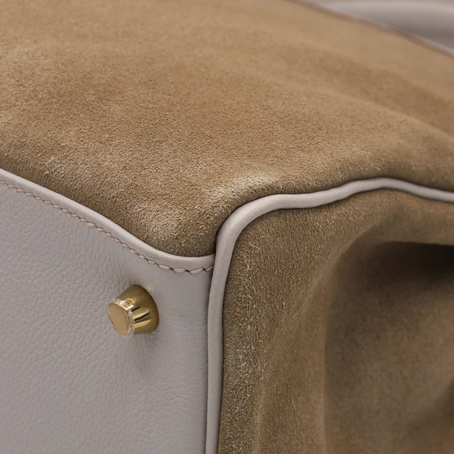 Kelly 32 Voever Color Grizzly Pearl Gray Champagne Gold Hardware □Q Stamp