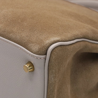 Kelly 32 Voever Color Grizzly Pearl Gray Champagne Gold Hardware □Q Stamp