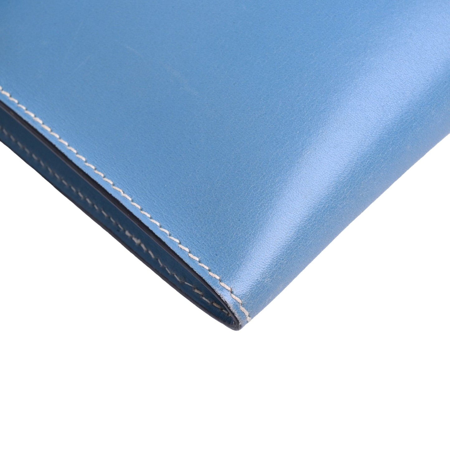 ポシェットリオ　ボックスカーフ　ブルージーン　SS　□B刻印