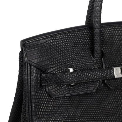 Birkin 25 Lizard Black SS □MStamp