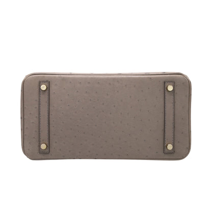 バーキン30　オーストリッチ　ムース　GP　□R刻印