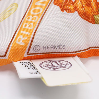 ツイリー　Ice Craem　シルク　ホワイト　オレンジ