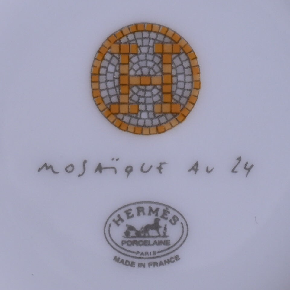 モザイク24　ヴァンキャトル　コーヒーカップ＆ソーサ―　ペア　ゴールド