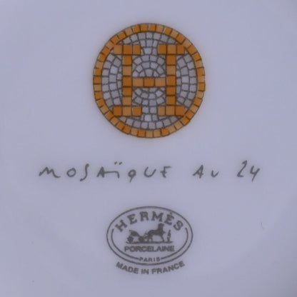 モザイク24　ヴァンキャトル　コーヒーカップ＆ソーサ―　ペア　ゴールド