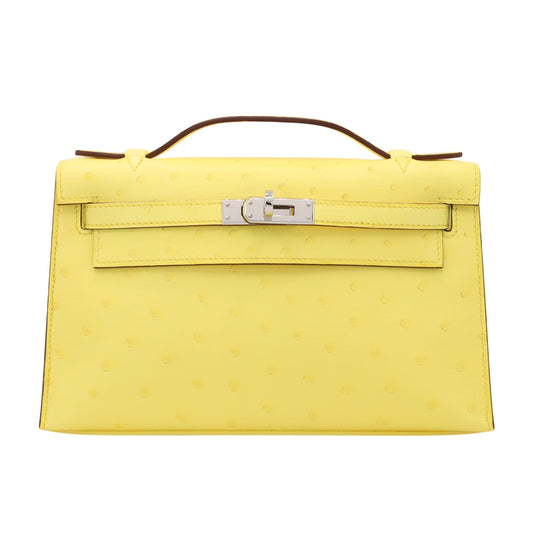 Pochette Kelly 鸵鸟黄 Citron SS K 邮票
