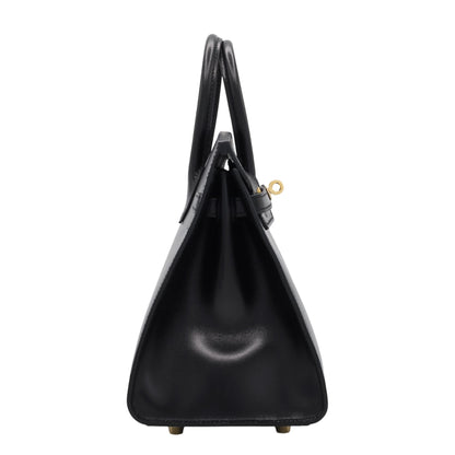 バーキン25　セリエ　ボックスカーフ　ブラック　GP　W刻印