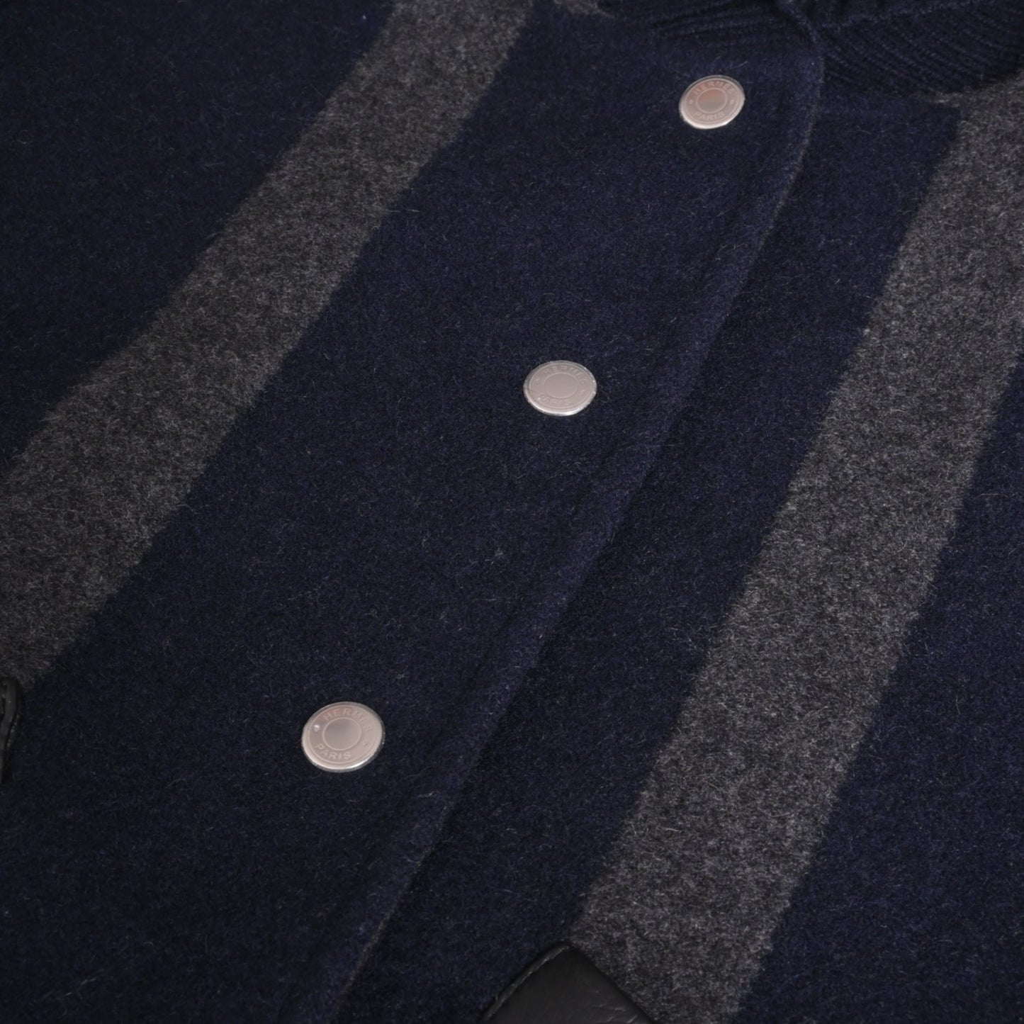 ブルゾン　カシミヤ　ディア　ネイビー　34