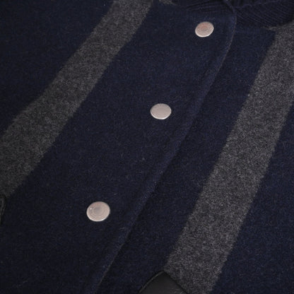 ブルゾン　カシミヤ　ディア　ネイビー　34