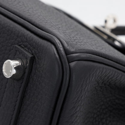 Birkin 25 Touch Alligator Togo Black SS UStamp