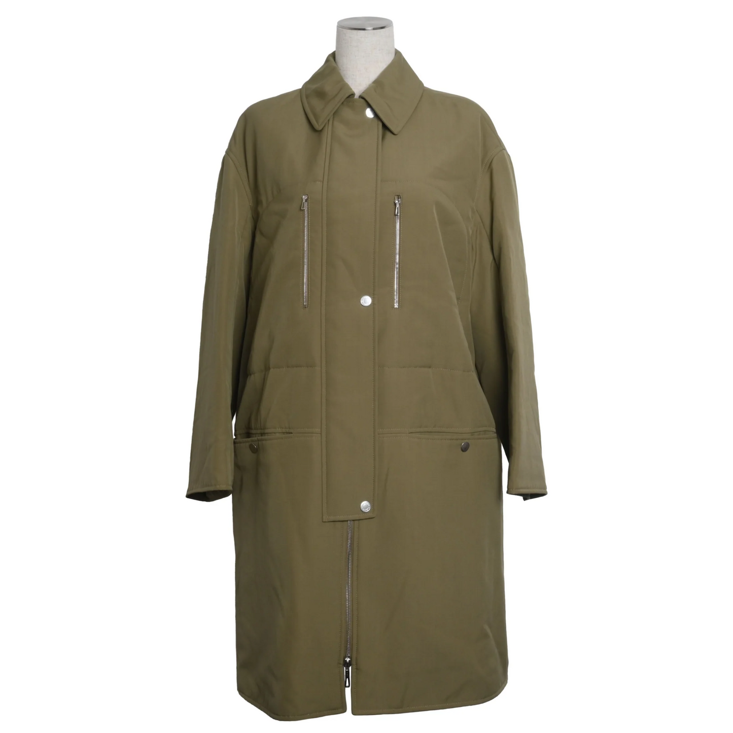 Padded coat wool khaki 36
