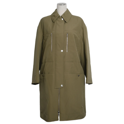 中綿コート　ウール　カーキ　36