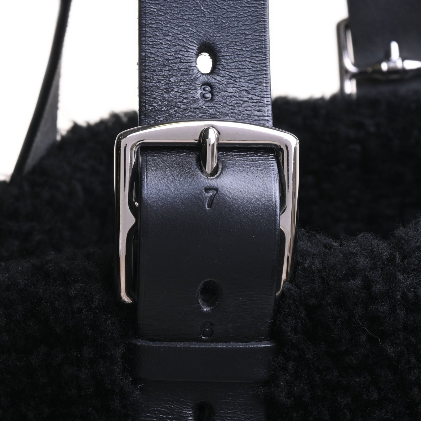 エトリヴィエール　ショッピングアビエイター　トリヨンクリストバル　ムートン　ブラック　SS　C刻印