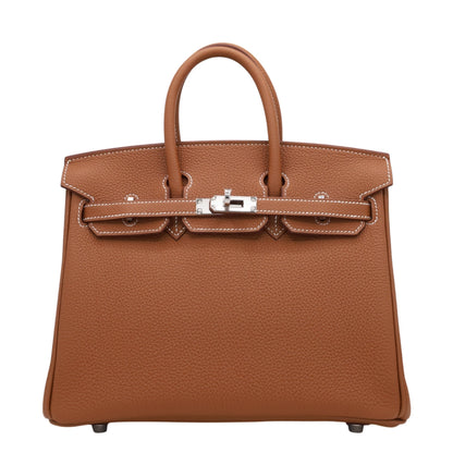 Birkin 25 Togo Gold SS K stamp