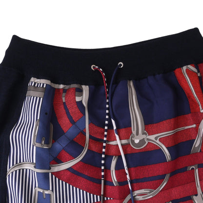 Knitted skirt, silk blend, navy, 40